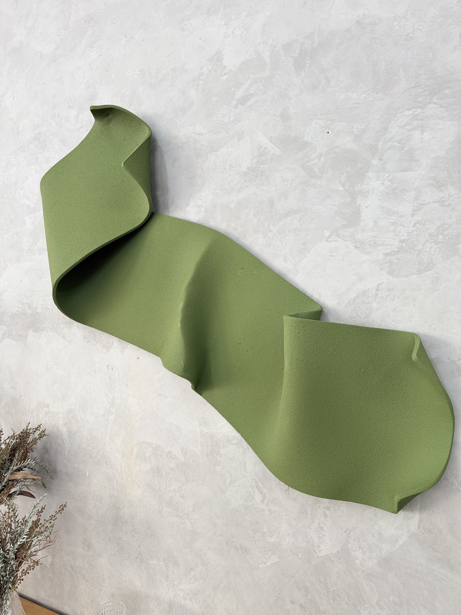 Moldura de parede verde